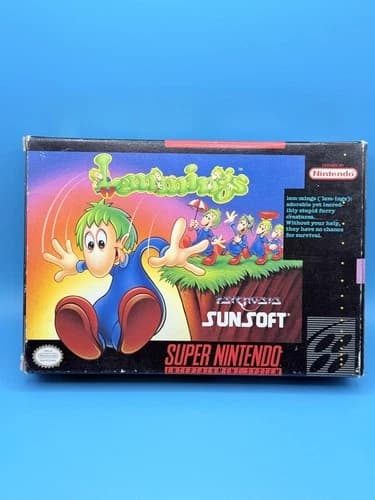 Lemmings (SNES, 1992) – Complete in Box (CIB) | Free Shipping | Charity Support
