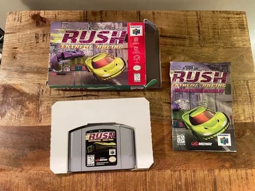 San Francisco Rush Extreme Racing - Nintendo 74 N64 - CIB -Authentic, Tested