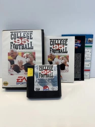 Bill Walsh College Football 95 (Sega Genesis, 1994) CIB - includes all inserts