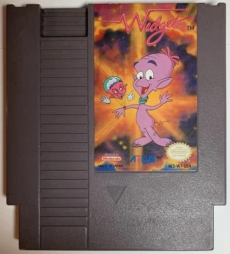 Widget (Nintendo Entertainment System, NES, 1992) Authentic & Tested Cartridge