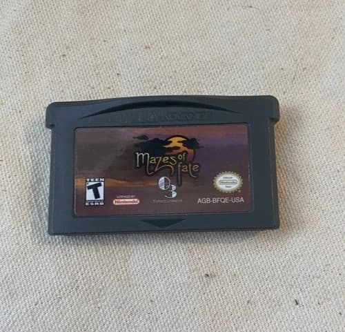 2006 Mazes of Fate Nintendo Game Boy Advance GBA Cartridge Tested Working