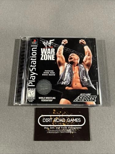 WWF War Zone Warzone (Sony PlayStation 1, 1998) PS1 Complete CIB WWE W/ Reg Card