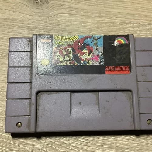 Spider-Man X-Men Arcade's Revenge (Super Nintendo, 1992) SNES Authentic