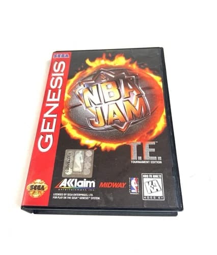 NBA Jam Tournament Edition (Sega Genesis, 1995) COMPLETE