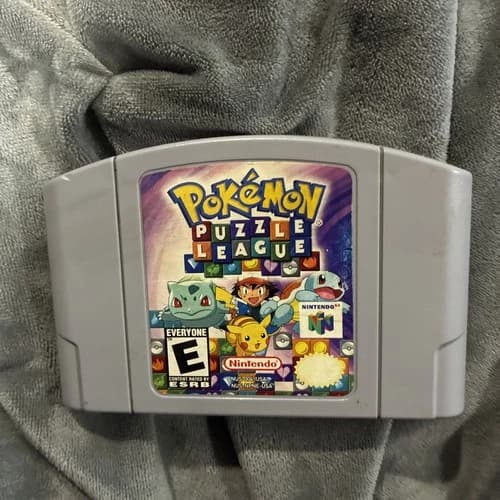 Pokemon Puzzle League Nintendo 64 game N64 2000 Authentic Tested