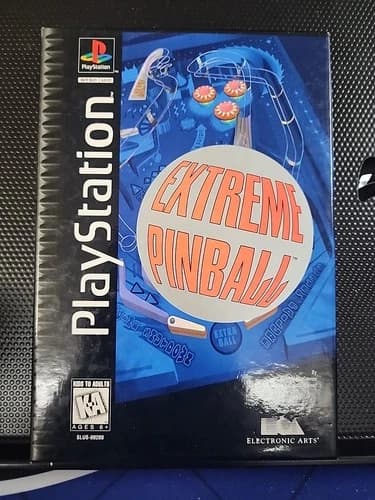 Extreme Pinball (Sony PlayStation 1, 1996) Long box Complete with Manual