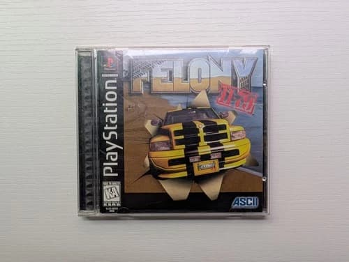 Felony 11-79 Black Label PlayStation 1 PS1 Complete In Box Tested CIB PS1
