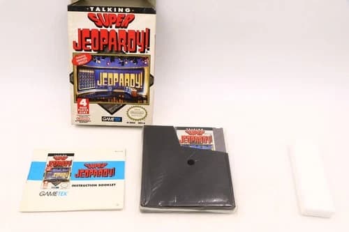 CIB Talking Super Jeopardy (NES) Complete, Tested With Box, Manual Nintendo