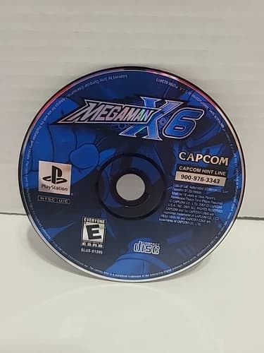 Mega Man X6 PS1 (Sony PlayStation 1, 2001) Disc Only