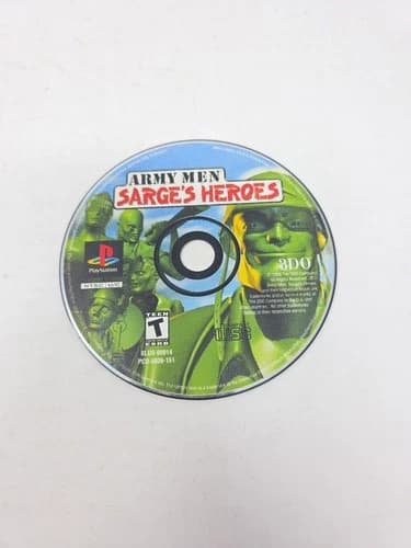 Army Men Sarges Heroes PlayStation 1 PS1 Disc Only Loose Disc Tested