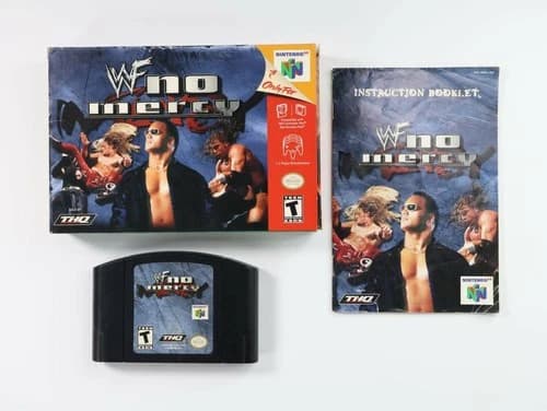 WWF No Mercy Nintendo 64 N64 Original Box Manual USA