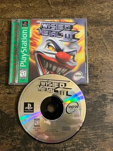 Twisted Metal III 3 PlayStation 1 PS1 Greatest Hits Complete CIB Tested Working