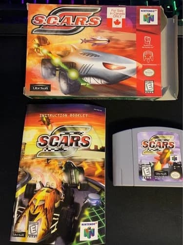 S.C.A.R.S Scars (CIB, Complete In Box) Nintendo 64 N64 Rare Canada Variant