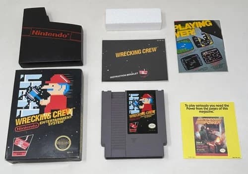 NES Nintendo - Wrecking Crew - CIB Complete in Box w/ All Inserts - Tested