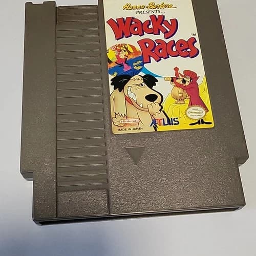 Atlus Wacky Races Nintendo NES Racing Game NTSC-U/C Clean.