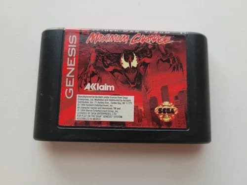Spider-Man and Venom: Maximum Carnage (Sega Genesis, 1994) Cartridge Only