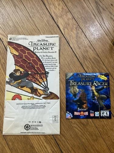 Disney Treasure Planet McDonald’s Mighty Kids Happy Meal Preview Racer Bag