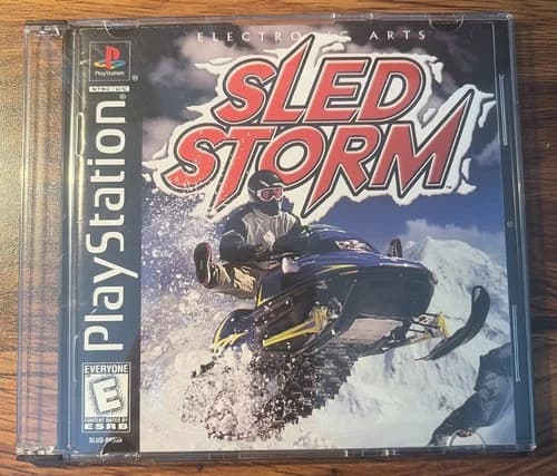 PS1 Sled Storm Playstation 1 Original Disc And Book EX+ Tested Works Great