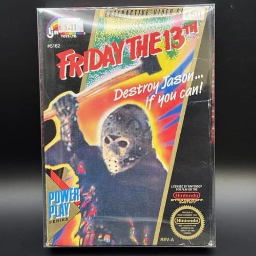 Nintendo Entertainment System NES Friday the 13th 1989 CIB COMPLETE IN BOX