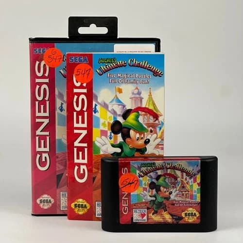 Mickey's Ultimate Challenge - Sega Genesis Game - CIB Complete in Box