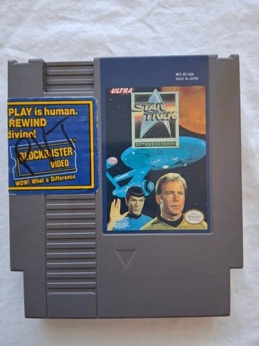 Star Trek 25th Anniversary NES Nintendo - Authentic Tested Working Blockbuster