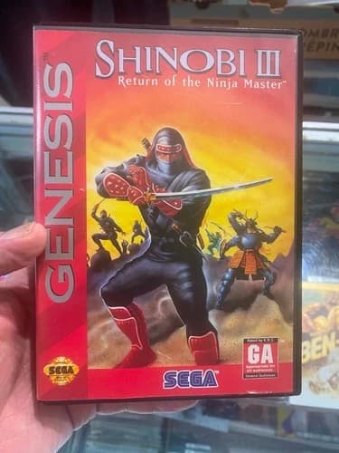 Shinobi III 3 Revenge of the Ninja Master Sega Genesis Original Complete CIB