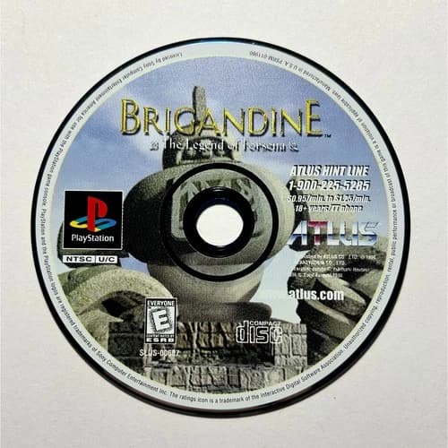 Brigandine: The Legend of Forsena (PlayStation 1 PS1)works🔥Disc Only