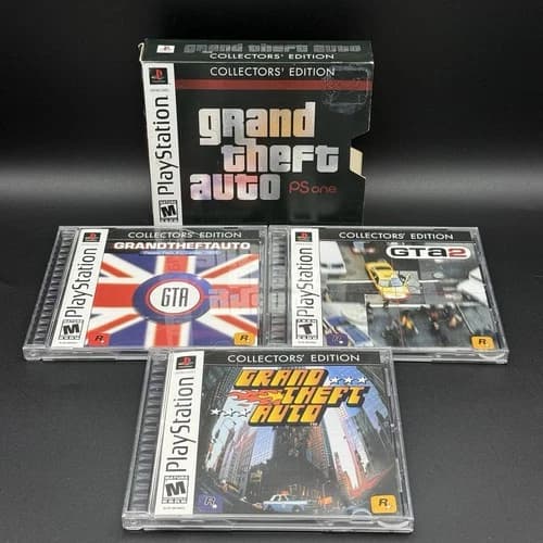 Grand Theft Auto Collectors Edition (Sony PlayStation PS1) Rockstar Rare TESTED