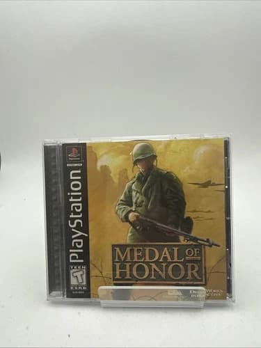 Medal of Honor Playstation 1 PS1 Black Label CIB COMPLETE Manual - READ
