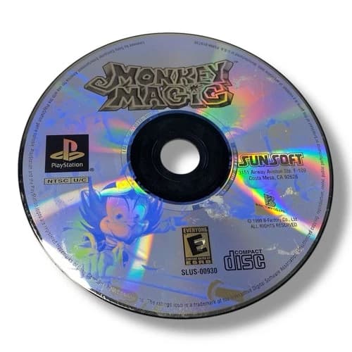 Monkey Magic (Sony PlayStation 1, 1999) Disc Only Tested Working