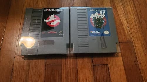 NES Ghostbusters 1 and 2 Carts