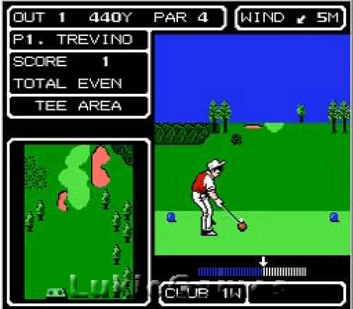 Lee Trevino's Fighting Golf - NES Nintendo Game