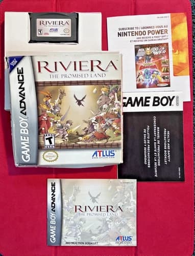 GBA RIVIERA The Promised Land Complete, Game Boy Gameboy Advance ATLUS RPG