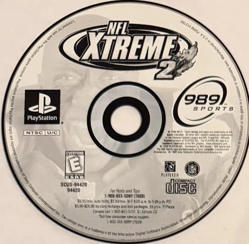 NFL Xtreme 2 (Sony PlayStation 1, PS1) DISC ONLY | NO TRACKING | M1562