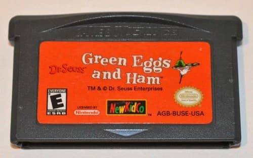 DR. SEUSS' GREEN EGGS AND HAM NINTENDO GAMEBOY ADVANCE SP GBA