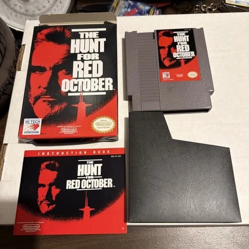 The Hunt for Red October (Nintendo Entertainment System) NES Complete CIB Box