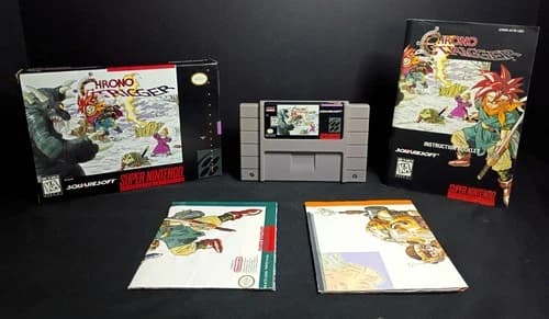 Chrono Trigger SNES CIB with Both Posters