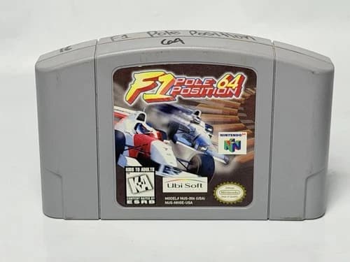 F1 Pole Position 64 Nintendo 64 N64 1997 Cartridge Only TESTED WORKING Racing