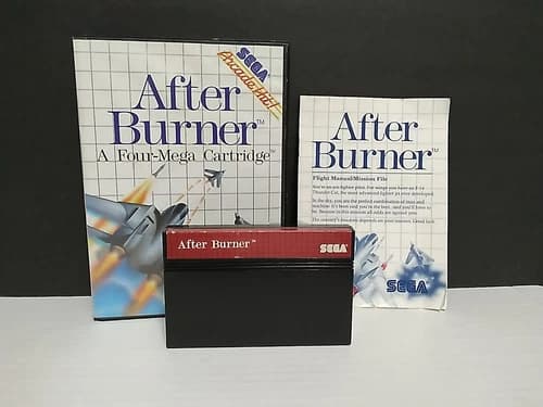 Sega Master System After Burner Complete Authentic Game Cleaned Tested Working