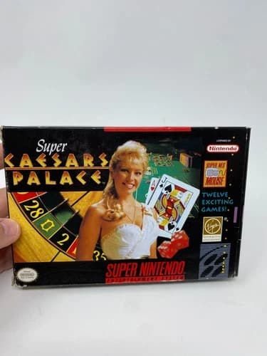 Super Caesars Palace (Super Nintendo, 1993) CIB Complete w/ inserts Authentic