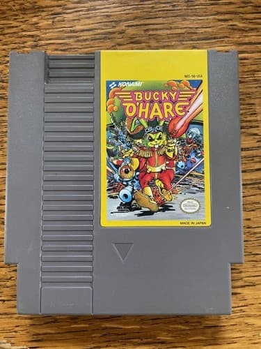 Bucky O'Hare Konami Original Nintendo NES Video Game Cartridge