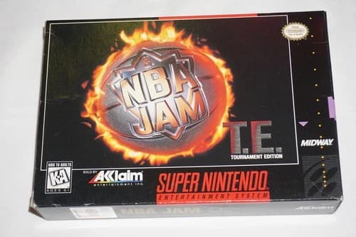 NBA Jam T.E TE Tournament Edition (Super Nintendo SNES) Complete in Box CIB