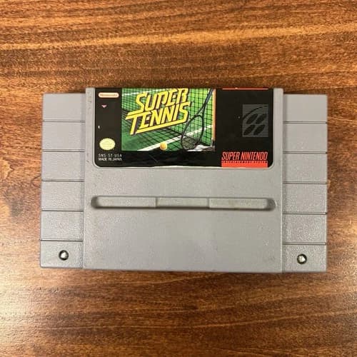 Super Tennis SNES Super Nintendo Video Game Cartridge Tested