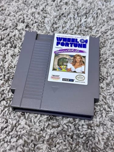 Wheel of Fortune Vanna White Nintendo Nes Cleaned & Tested Authentic