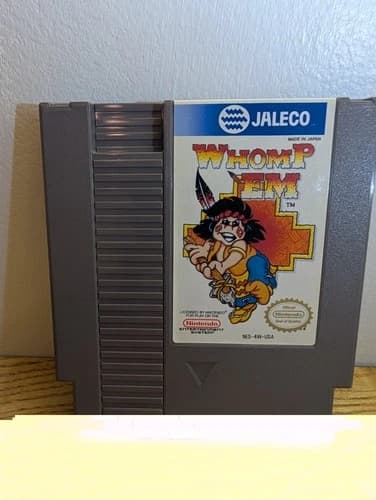 Whomp 'Em (1985) Nintendo NES Tested and Working Authentic Cartridge Only