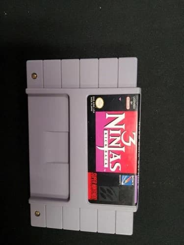 3 Ninjas Kick Back (Super Nintendo SNES, 1994) Authentic Game Cartridge