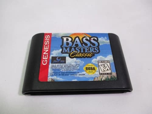 BASS MASTERS CLASSIC Sega Genesis Game Cartridge Authentic!