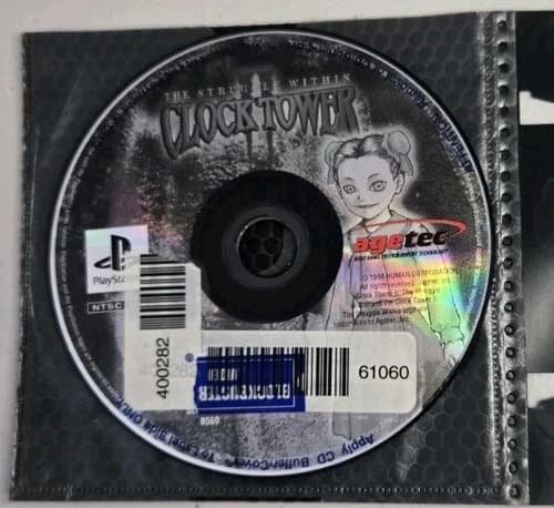 Clock Tower 2: The Struggle Within DISC ONLY Sony Playstation PS1 TESTED Scuffs