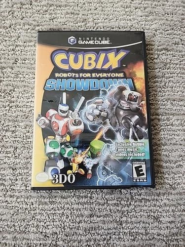 Cubix Robots For Everyone Showdown Gamecube -Complete in Box - AUTHENTIC WORKING