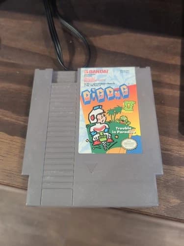 Tested Dig Dug II 2 Trouble in Paradise (Nintendo Entertainment System NES) Cart